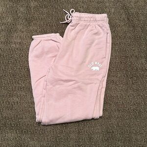 NEVER WORN- Pink Old Navy Sweatpants with Tie and Pockets, Size M